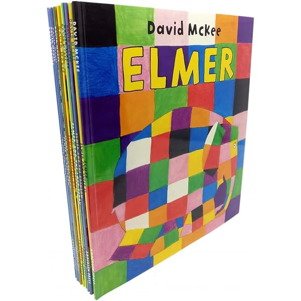David McKee Elmer Series 10 Books Collection Set: David McKee